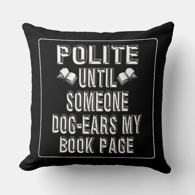 Dog Ear Books Humour Cushion (Front)