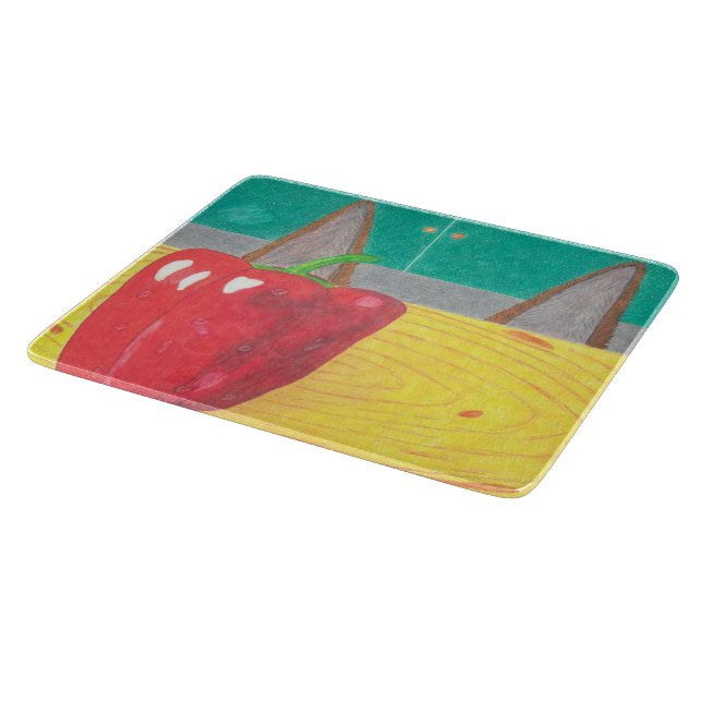 Dog ears and pepper cutting board (Corner)
