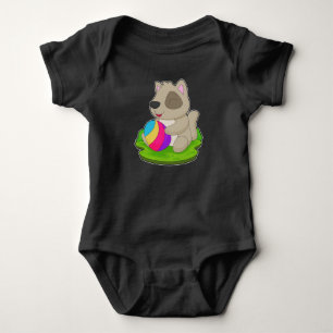 Dog Easter Easter egg Baby Bodysuit