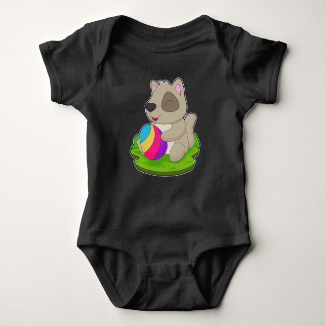 Dog Easter Easter egg Baby Bodysuit (Front)