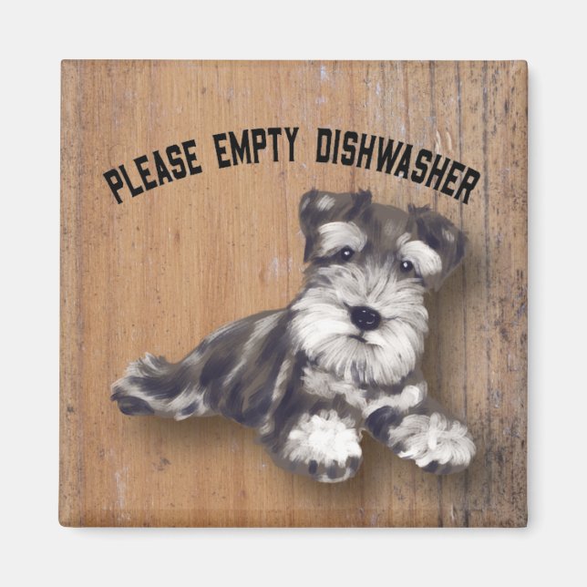 Dog Empty Dishwasher Magnet (Front)