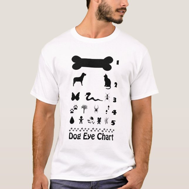 Dog Eye Chart T-Shirt (Front)