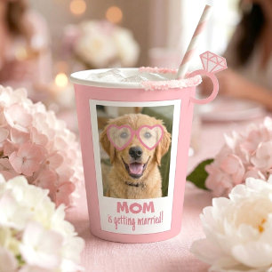 Dog Face Bachelorette Cups Fun Cute Soft Pink
