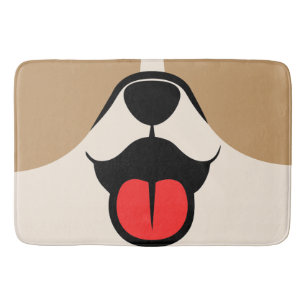 Dog Face Bath Mat