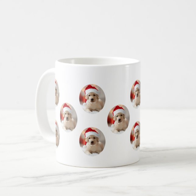 Dog Face - Custom Pattern Coffee Mug (Front Left)