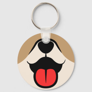 Dog Face Key Ring