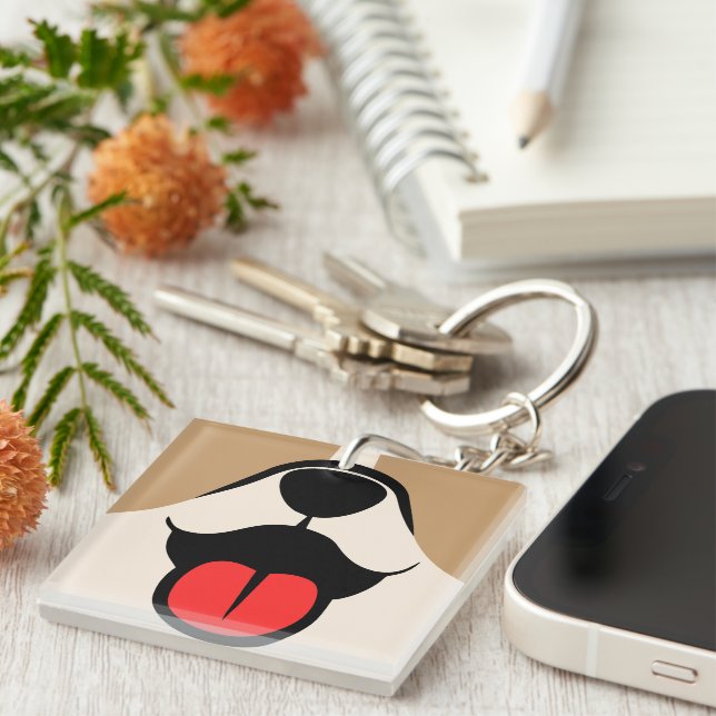 Dog Face Key Ring (Front Right)