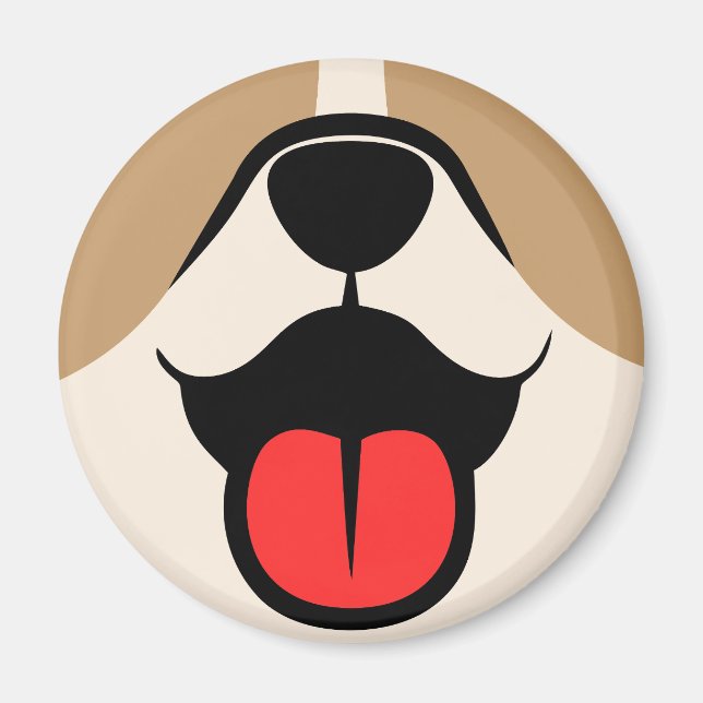 Dog Face Magnet (Front)