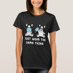 Dog Face Mask Cute French Bulldog Quarantine Dog M T-Shirt