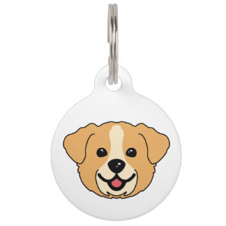 Dog Face Pet Tag