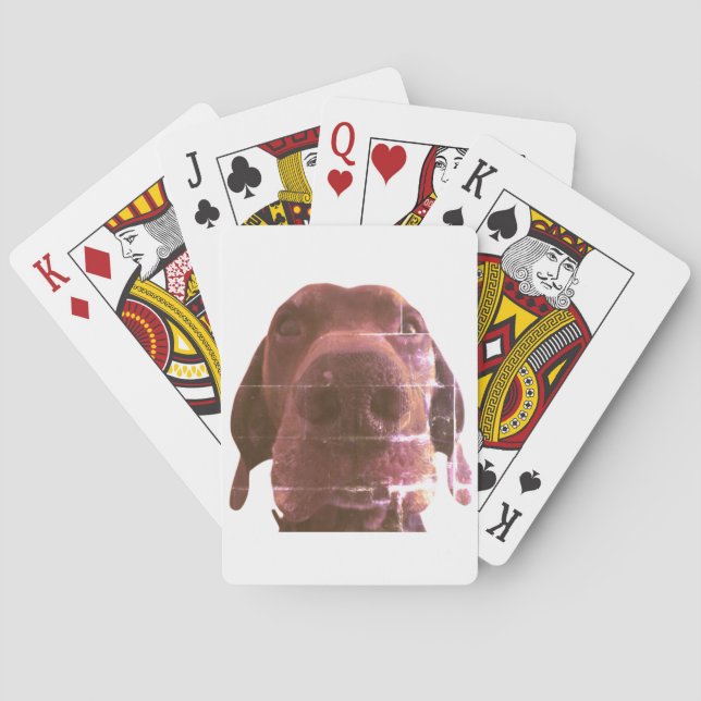 dog face playing cards (Back)