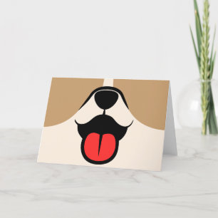 Dog Face Thank You Card