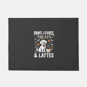 Dog Fall Latte Halloween Doormat