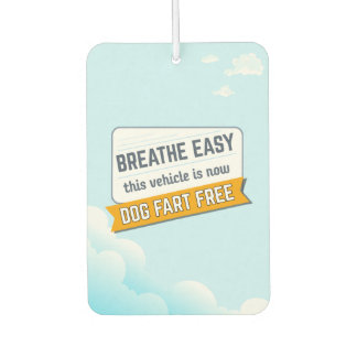 Dog Fart Free Funny Custom Dog Parent Gift Car Air Freshener