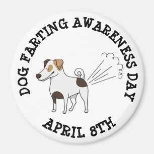 Dog Farting Awareness Day Funny Holiday Magnet