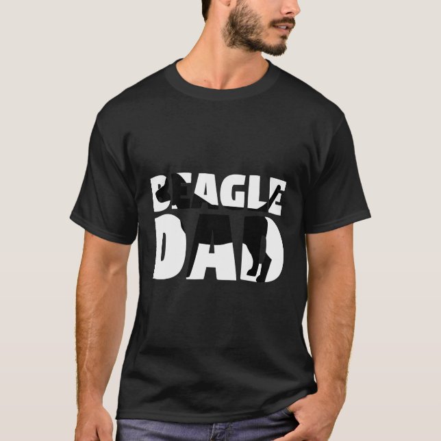 Dog Father Beagle Dad Beagle T-Shirt (Front)