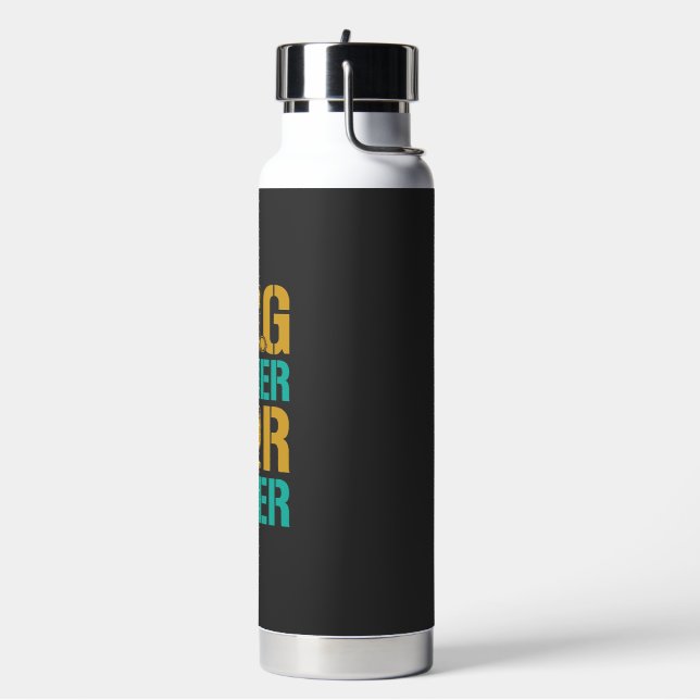 Dog Father Beer Lover Water Bottle (Left)