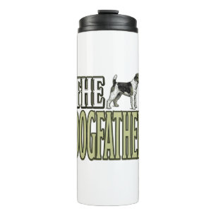 Dog Father Terrier Vintage Engraving Shirt Design_ Thermal Tumbler
