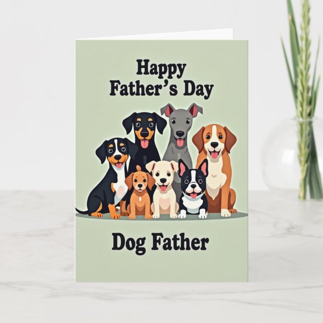 Dog Fathers Day Friends Card (Front)