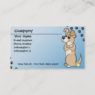 Dog Fetch Attitude Business Cards