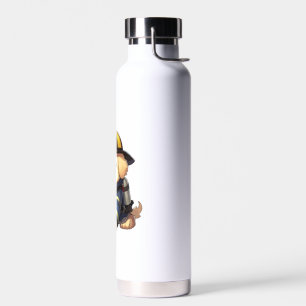 Dog Firefighter Classic T-Shirt Water Bottle