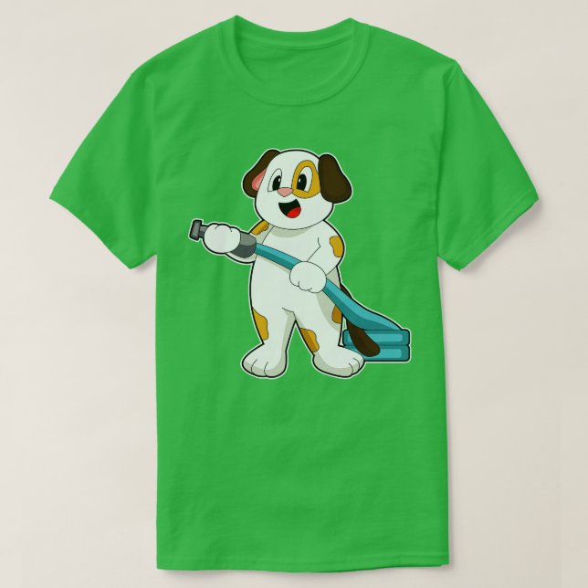 Dog Firefighter Fire extinguisher T-Shirt (Design Front)