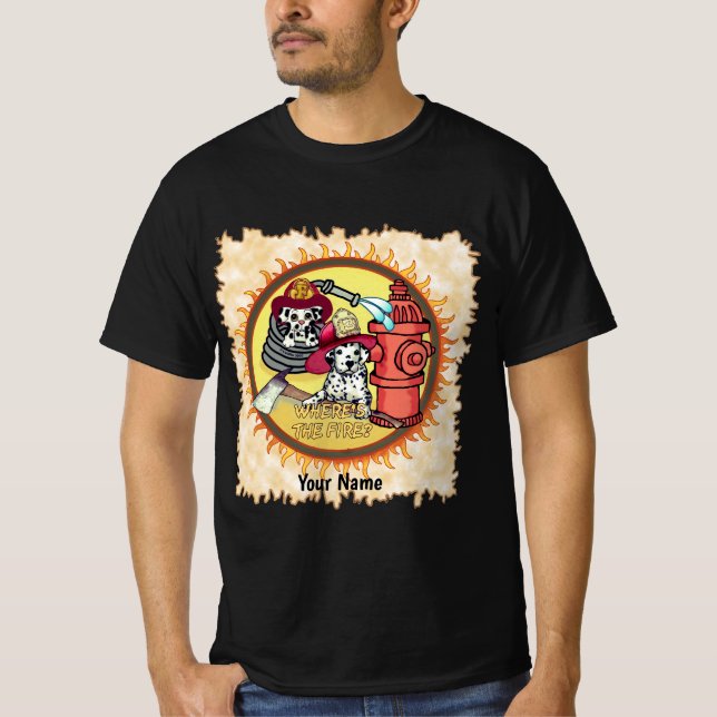 Dog Firefighters  T-Shirt (Front)