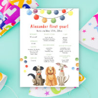 Dog First Birthday Milestone Birthday
