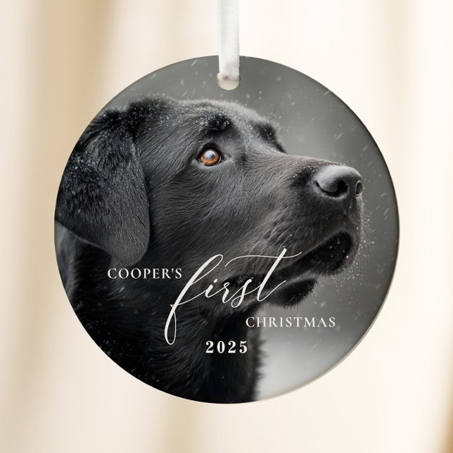 Dog First Christmas Script Ornament (Creator Uploaded)