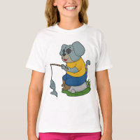 Dog Fishing Fisher Finshing rod