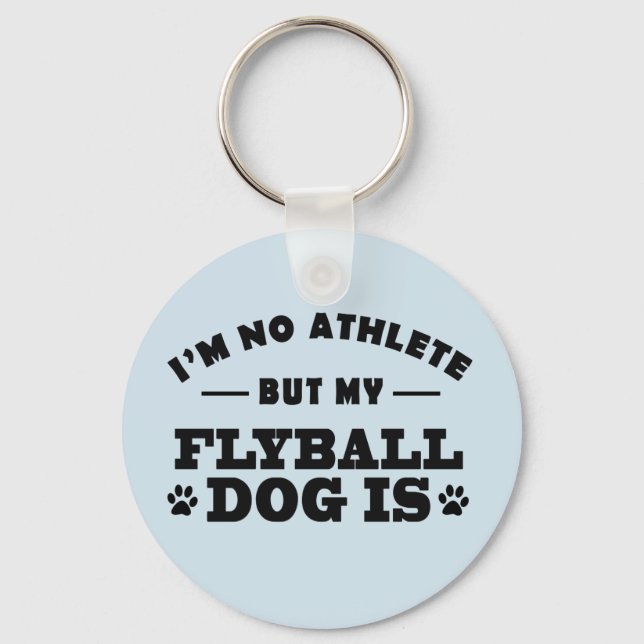 Dog Flyball Keychain Gift (Front)