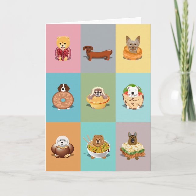 Dog Food Birthday Card (Front)
