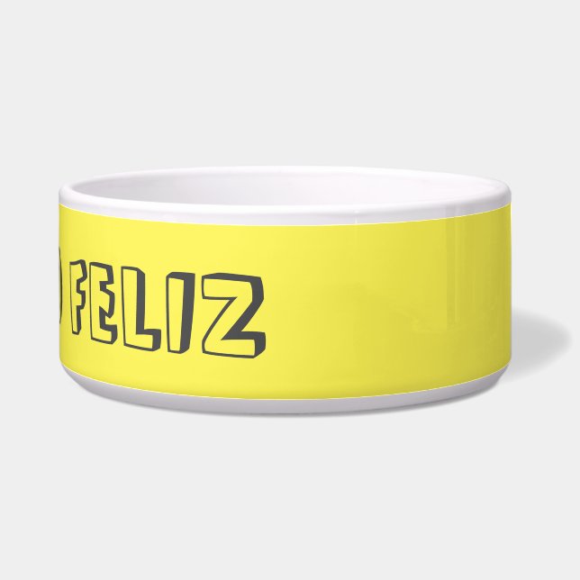 DOG FOOD BOWL CACHORRO FELIZ (HAPPY DOG) (Right)