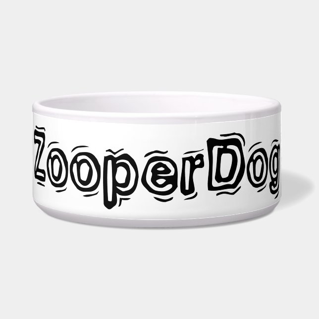 DOG FOOD BOWL CERAMIC DESIGN STYLE  (Front)