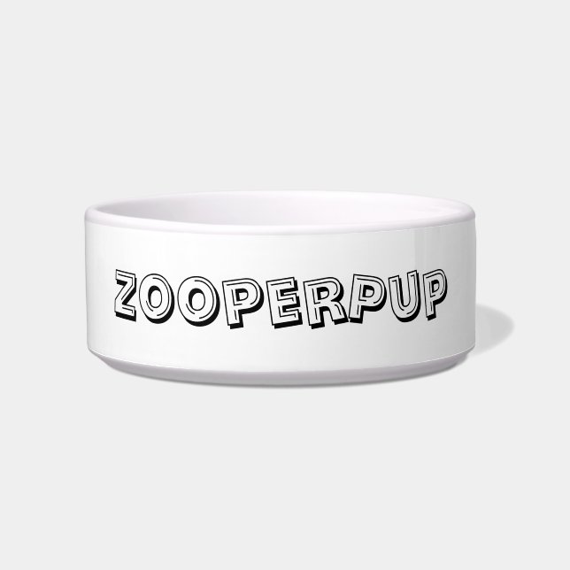 DOG FOOD BOWL CERAMIC DESIGN STYLE  (Front)