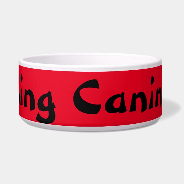 DOG FOOD BOWL CERAMIC  DESIGN STYLE  (Front)