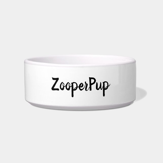 DOG FOOD BOWL CERAMIC DESIGN STYLE  (Front)