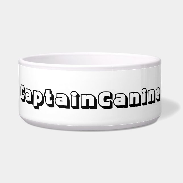 DOG FOOD BOWL CERAMIC DESIGN STYLE  (Front)