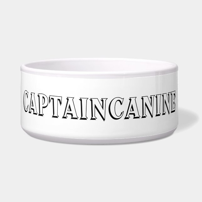 DOG FOOD BOWL CERAMIC DESIGN STYLE  (Front)