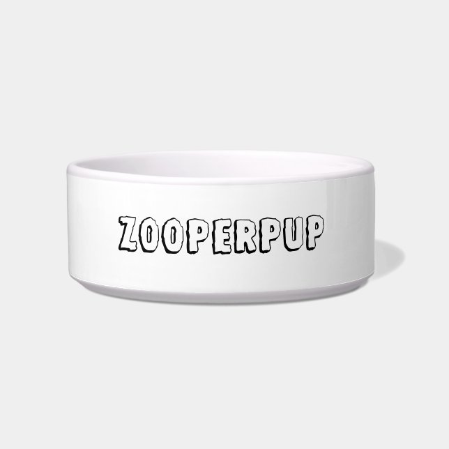 DOG FOOD BOWL CERAMIC DESIGN STYLE  (Front)