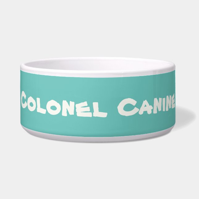 DOG FOOD BOWL CERAMIC  DESIGN STYLE  (Front)