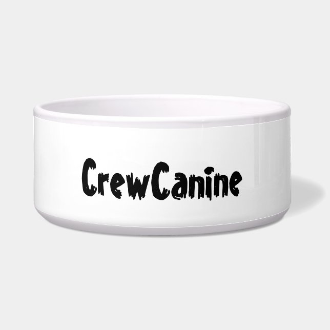 DOG FOOD BOWL CERAMIC STYLE DESIGN (Front)