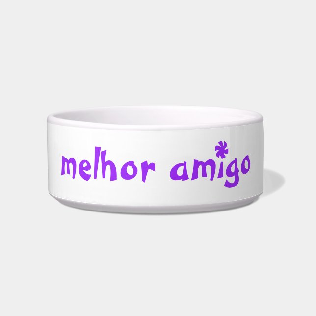 DOG FOOD BOWL CERAMIC STYLE DESIGN (Front)