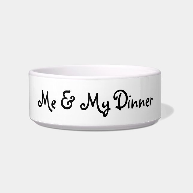 DOG FOOD BOWL CERAMIC STYLE DESIGN (Front)