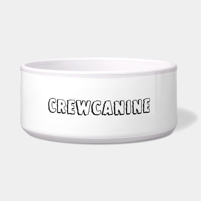 DOG FOOD BOWL CERAMIC STYLE DESIGN (Front)
