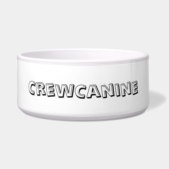 DOG FOOD BOWL CERAMIC STYLE DESIGN (Front)