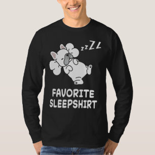 Dog French Bulldog Dogs Nap Sleeping Sleep Pajama T-Shirt