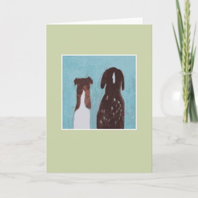 Dog Friends - green Card (Front)