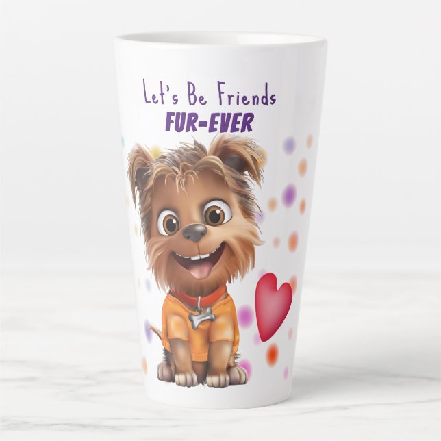 Dog Friendship Latte Mug (Front)