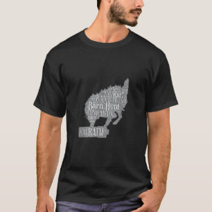 Dog Fun Barn Hunt Word Cloud T-Shirt